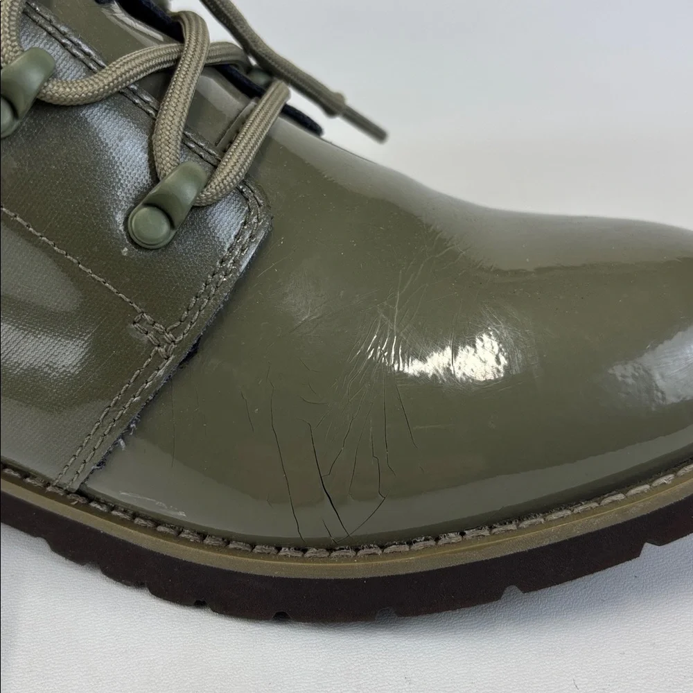 THE NORTH FACE Ballard Patent Leather Women's Green Waterproof Boots Size 7